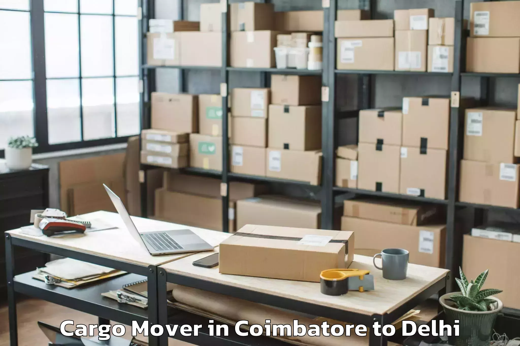 Book Your Coimbatore to Burari Cargo Mover Today